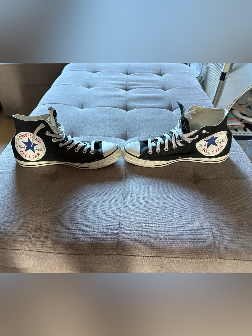 Converse Black' Chuck Taylor All Star High Tops. Sz 10M/ 12W
